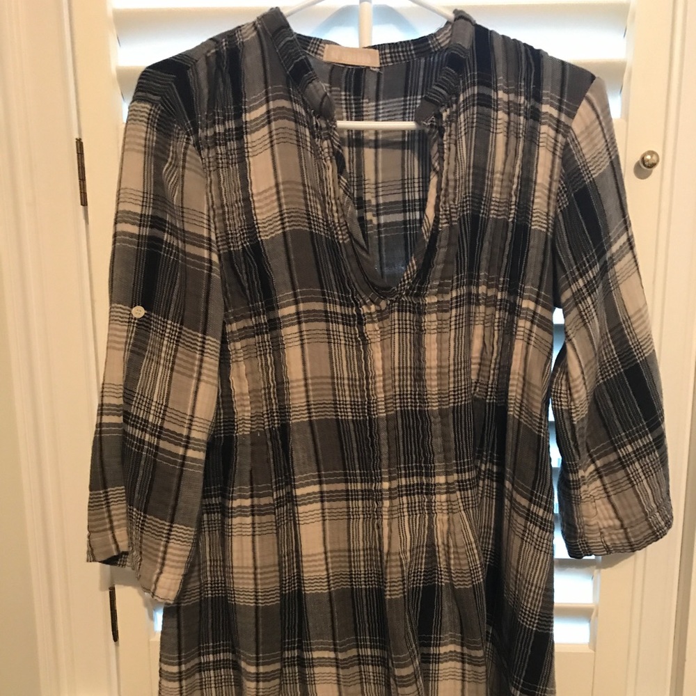 Plaid Tunic/Dress (Free People Brand CP Shades)